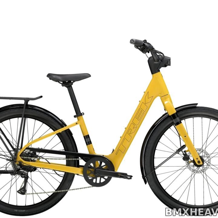 Trek Verve+ 1 Lowstep LT - Electric Hybrid Bike (Baja Yellow)