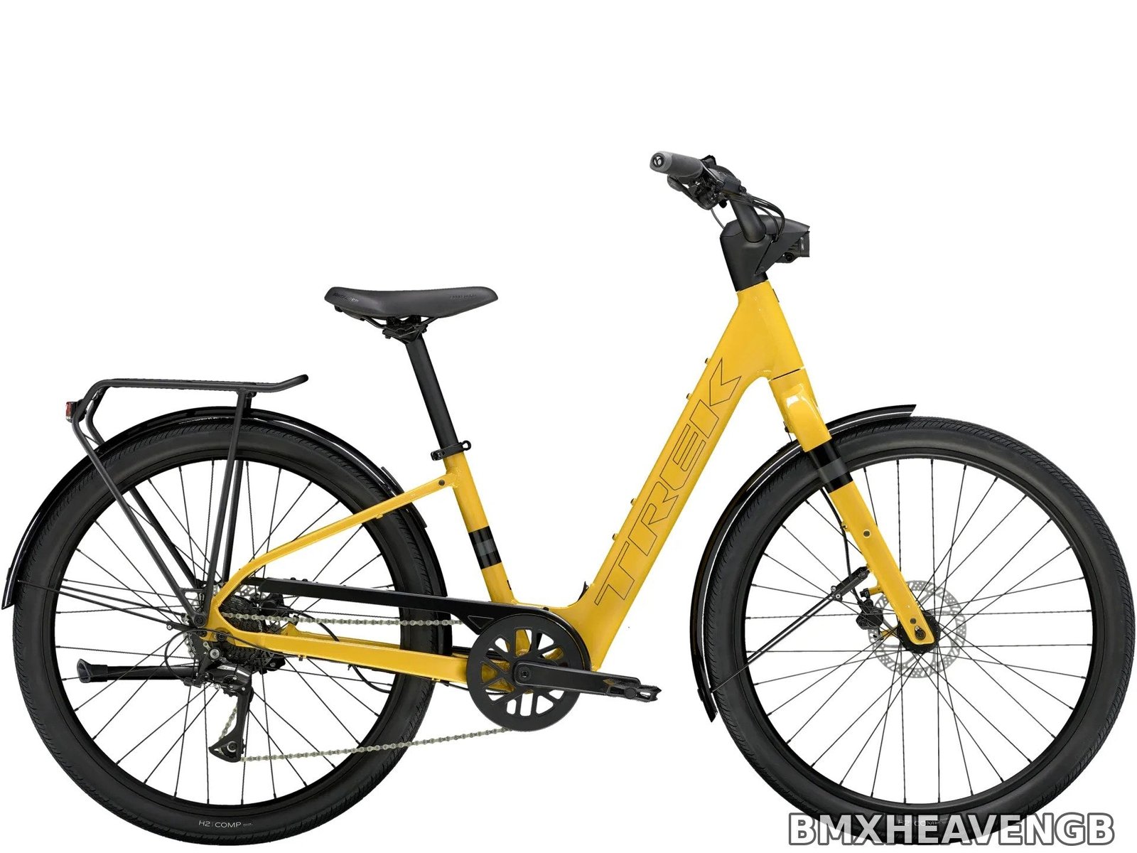 Trek Verve+ 1 Lowstep LT - Electric Hybrid Bike (Baja Yellow)