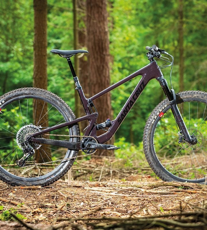 Santa Cruz Tallboy 4 C R - Carbon Trail MTB (Gloss Carbon / Yellow)