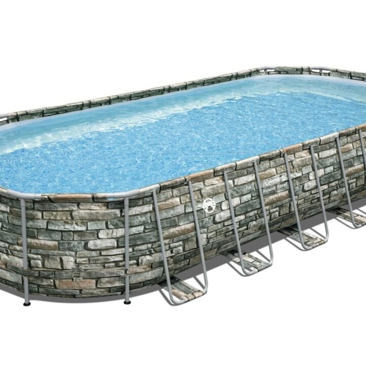 Coleman Power Steel 26' x 12' x 52" Oval Above Ground Pool Set