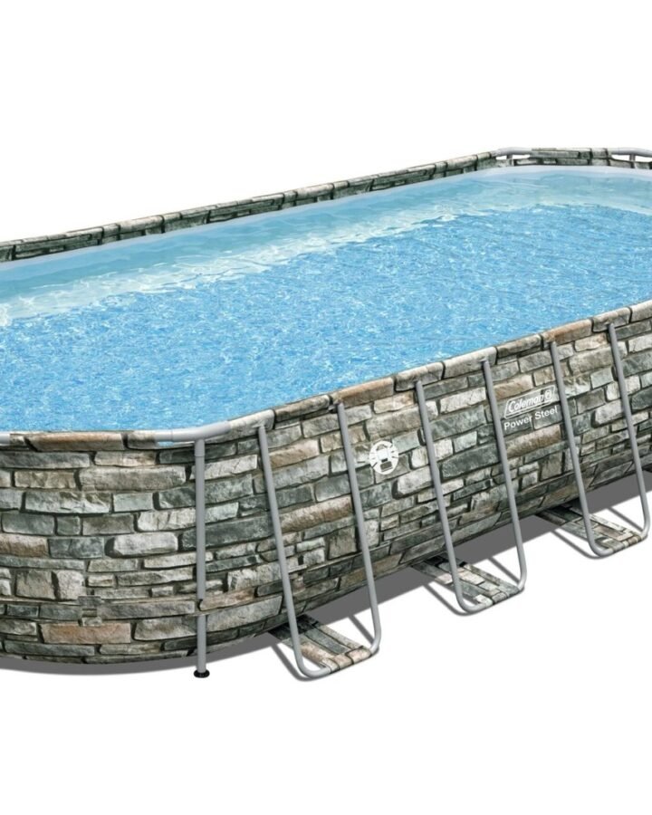 Coleman Power Steel 26' x 12' x 52" Oval Above Ground Pool Set