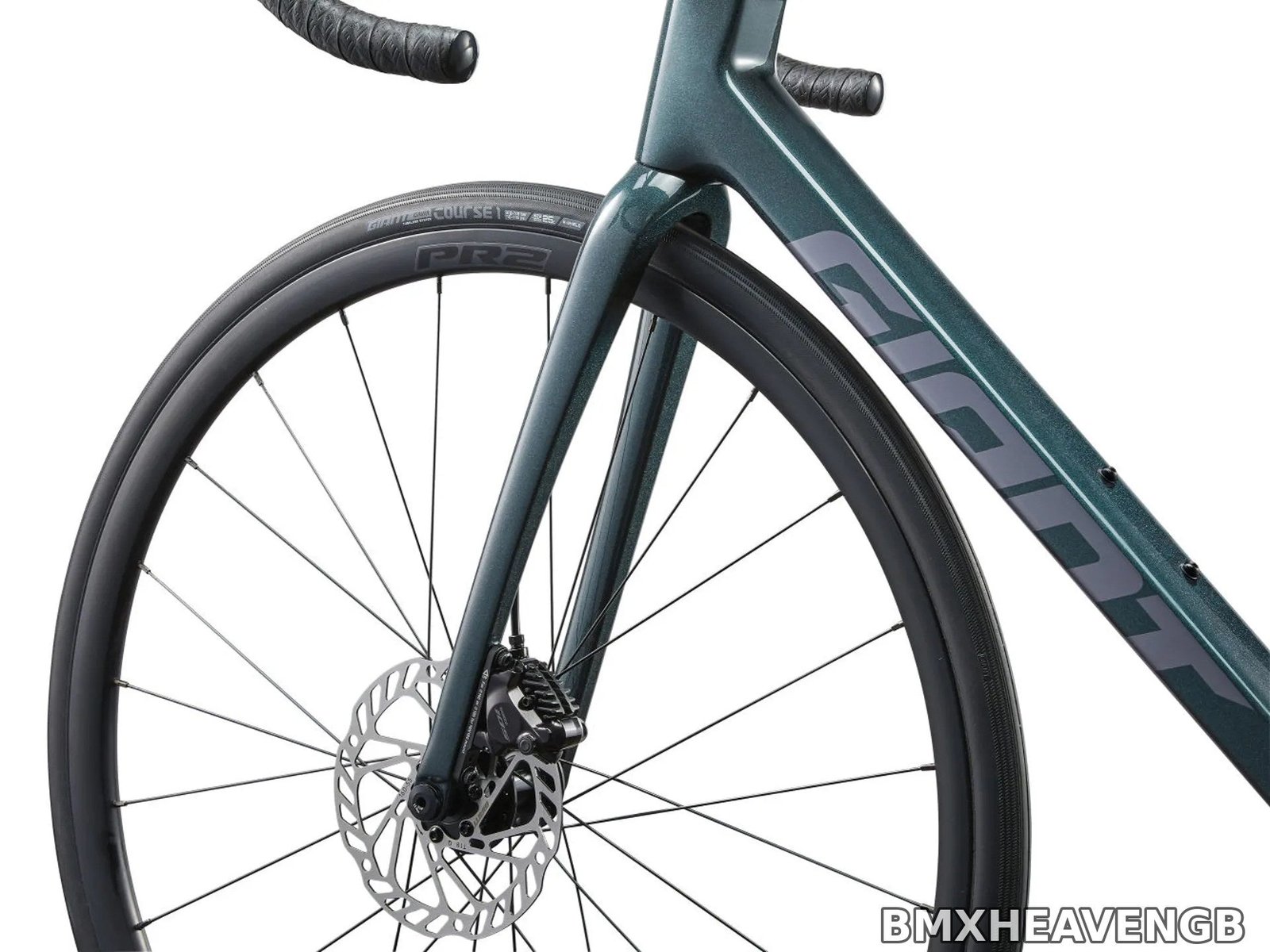 Giant TCR Advanced 1 - Carbon Road Bike (Asphalt Green) - Image 5